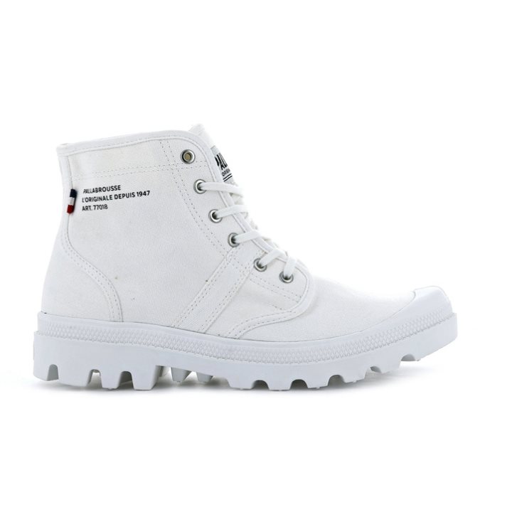 Bottes Palladium Pallabrousse Legion Femme Blanche | FR LDH327W